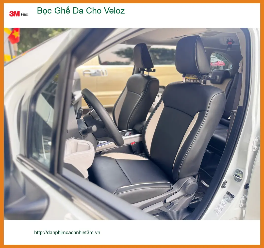 Anh Tùng bọc ghế da cho Veloz tại Quận 9 để nâng tầm không gian nội thất ảnh thực tế 3
