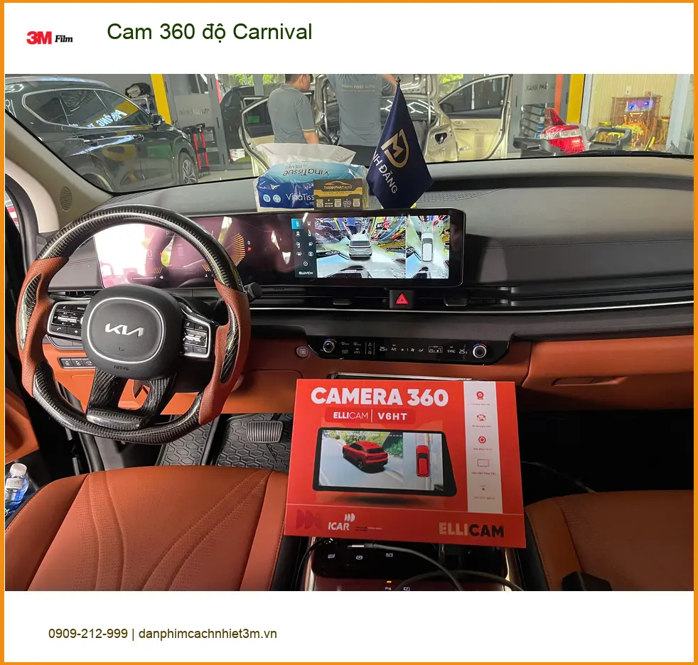 Anh Huy lắp Camera 360 độ Kia Carnival tại Quận 9 vì lo lắng điểm mù ảnh thực tế 4