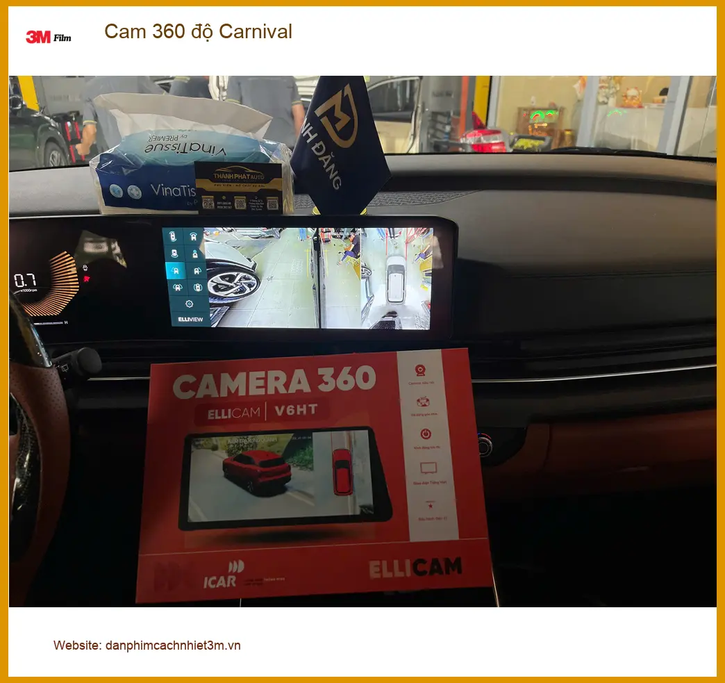 Anh Huy lắp Camera 360 độ Kia Carnival tại Quận 9 vì lo lắng điểm mù ảnh thực tế 5
