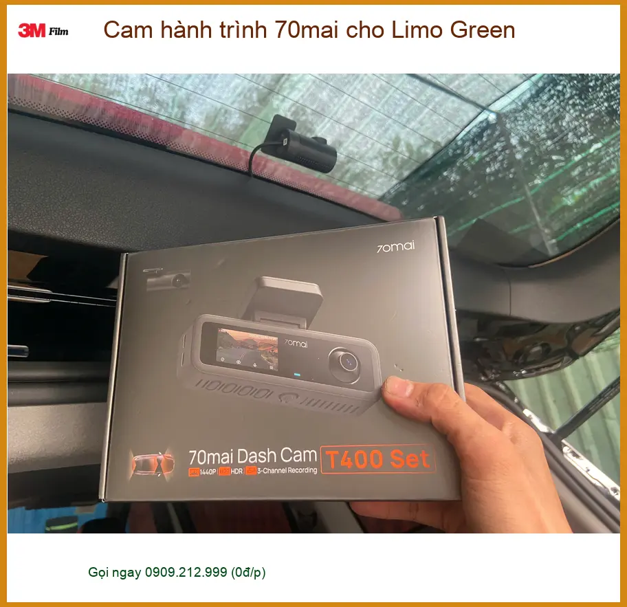 Anh Duy lắp cam hành trình 70mai cho Limo Green tại Quận 12 ảnh thực tế 4