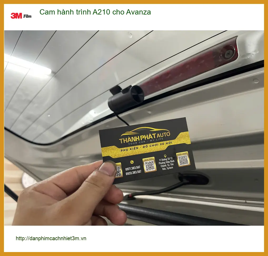 Anh Bách lắp cam hành trình A210 cho Avanza tại Quận 12