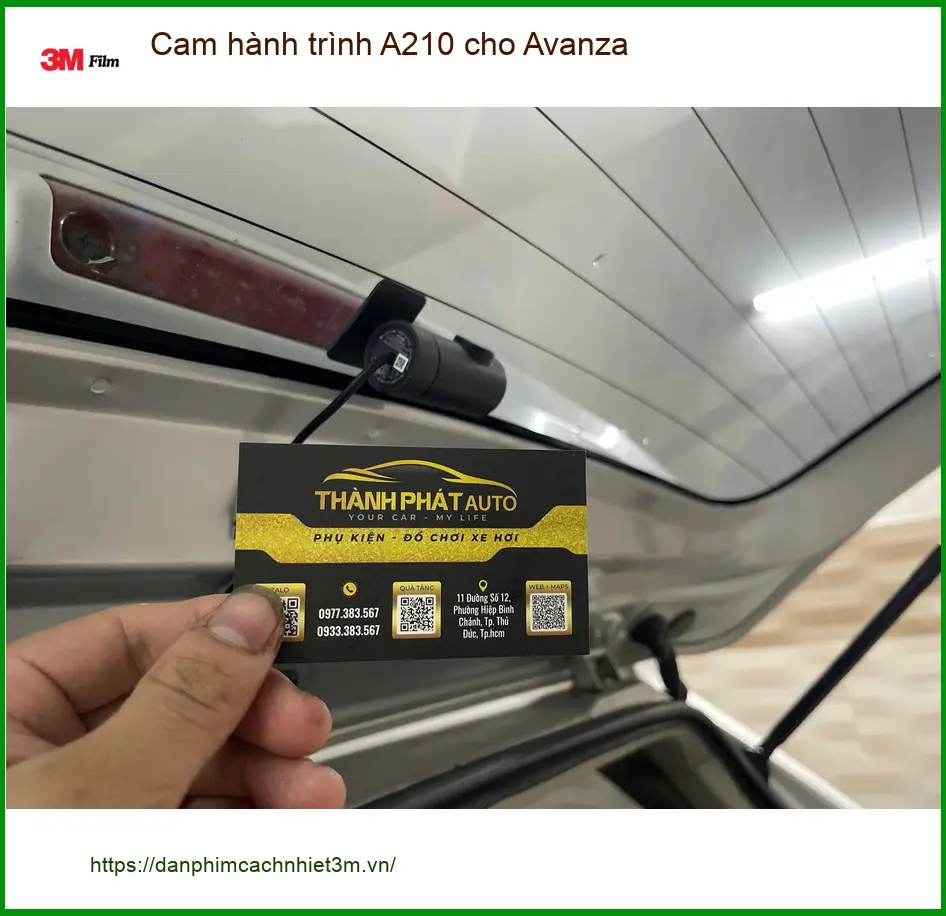 Anh Bách lắp cam hành trình A210 cho Avanza tại Quận 12 ảnh thực tế 2
