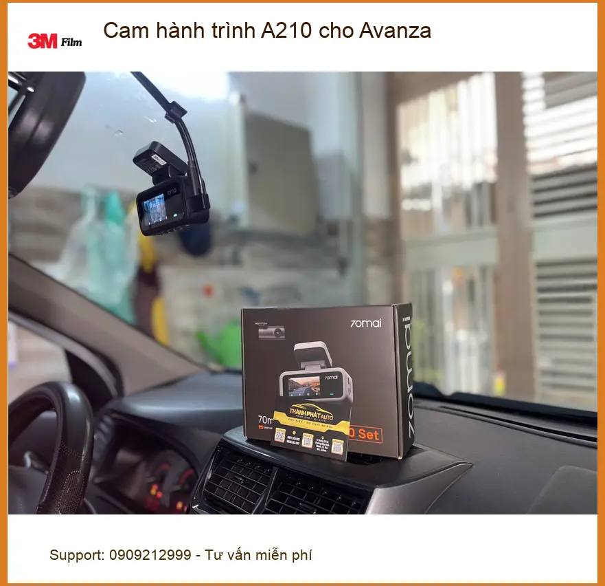 Anh Bách lắp cam hành trình A210 cho Avanza tại Quận 12 ảnh thực tế 3