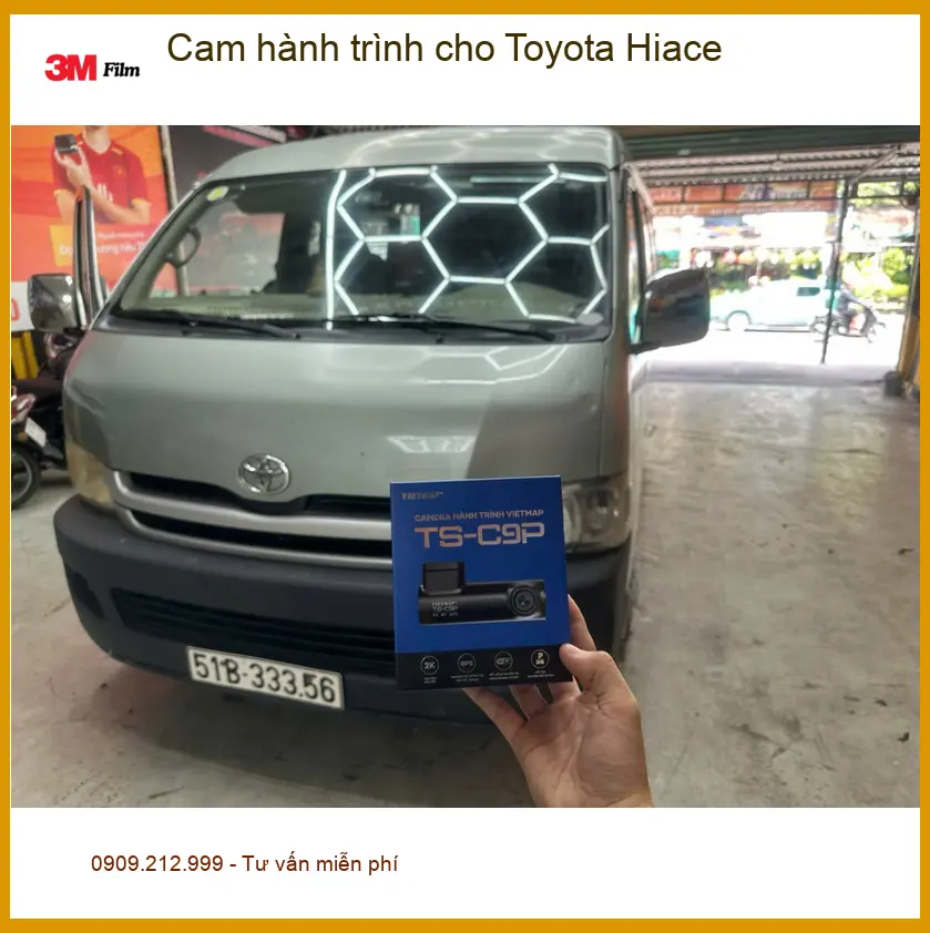 Anh Kiệt lắp cam hành trình cho Toyota Hiace Quận 12 để an tâm giao hàng ảnh thực tế 2