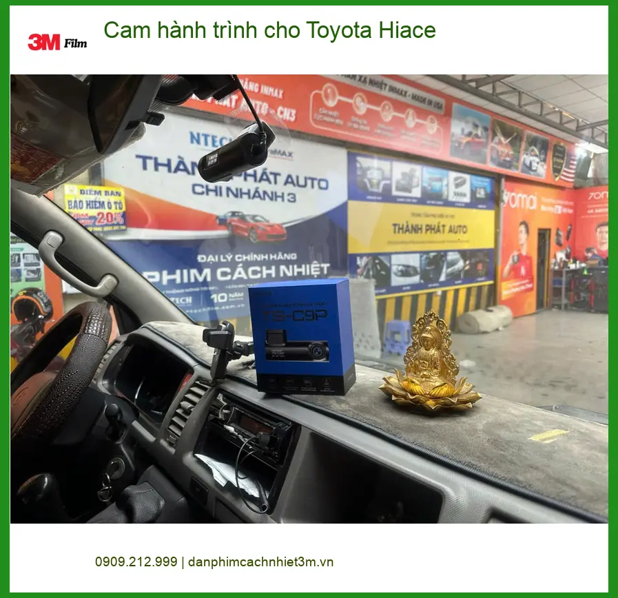 Anh Kiệt lắp cam hành trình cho Toyota Hiace Quận 12 để an tâm giao hàng ảnh thực tế 5