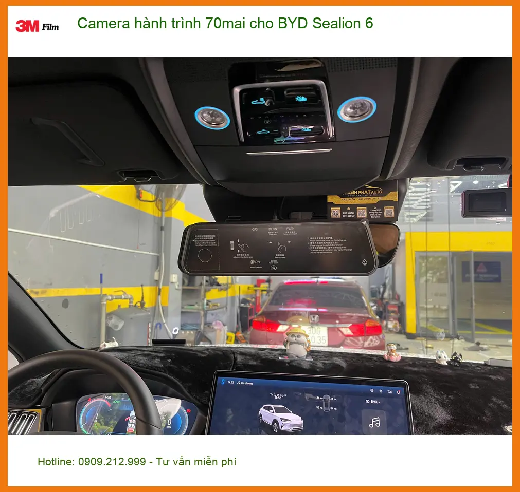 Anh Tuấn Kiệt lắp Camera hành trình 70mai cho BYD Sealion 6 tại Quận 9