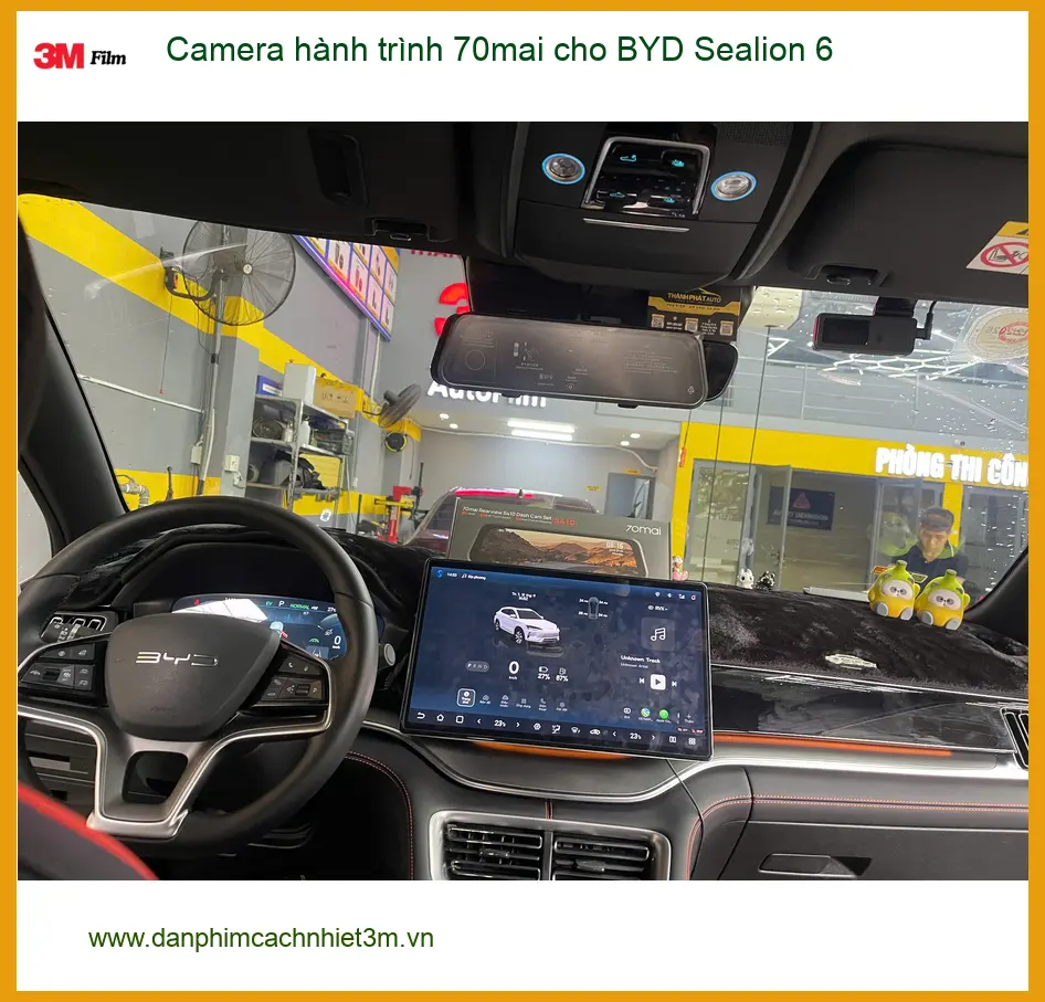 Anh Tuấn Kiệt lắp Camera hành trình 70mai cho BYD Sealion 6 tại Quận 9 ảnh thực tế 3