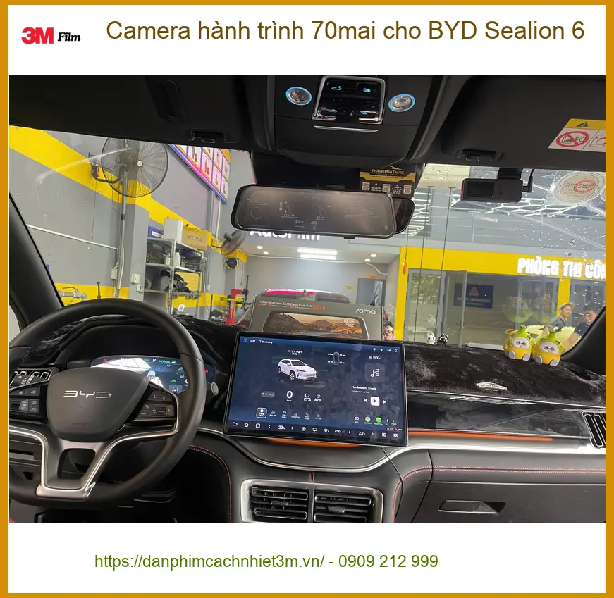 Anh Tuấn Kiệt lắp Camera hành trình 70mai cho BYD Sealion 6 tại Quận 9 ảnh thực tế 5