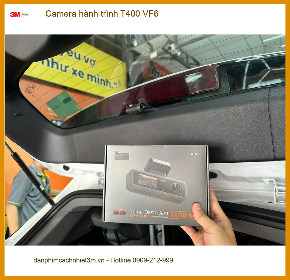 Chị Thanh lắp Camera hành trình T400 VinFast VF6 Quận 12 đảm bảo an toàn ảnh thực tế 3