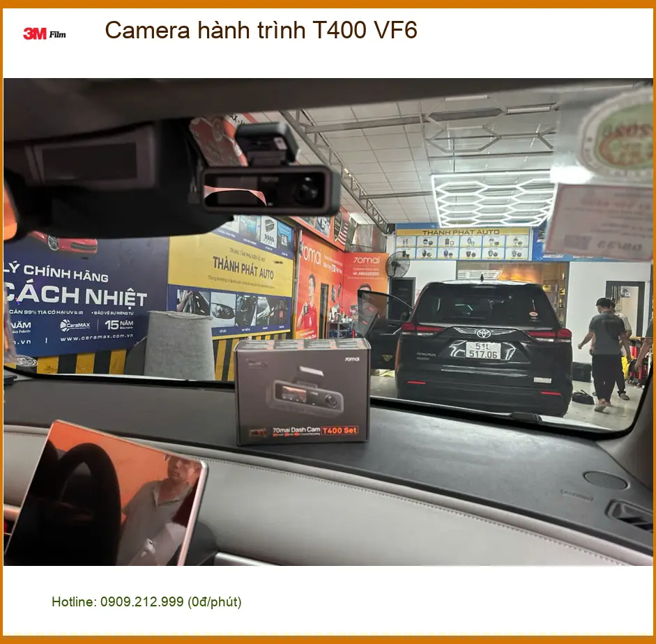 Chị Thanh lắp Camera hành trình T400 VinFast VF6 Quận 12 đảm bảo an toàn ảnh thực tế 4