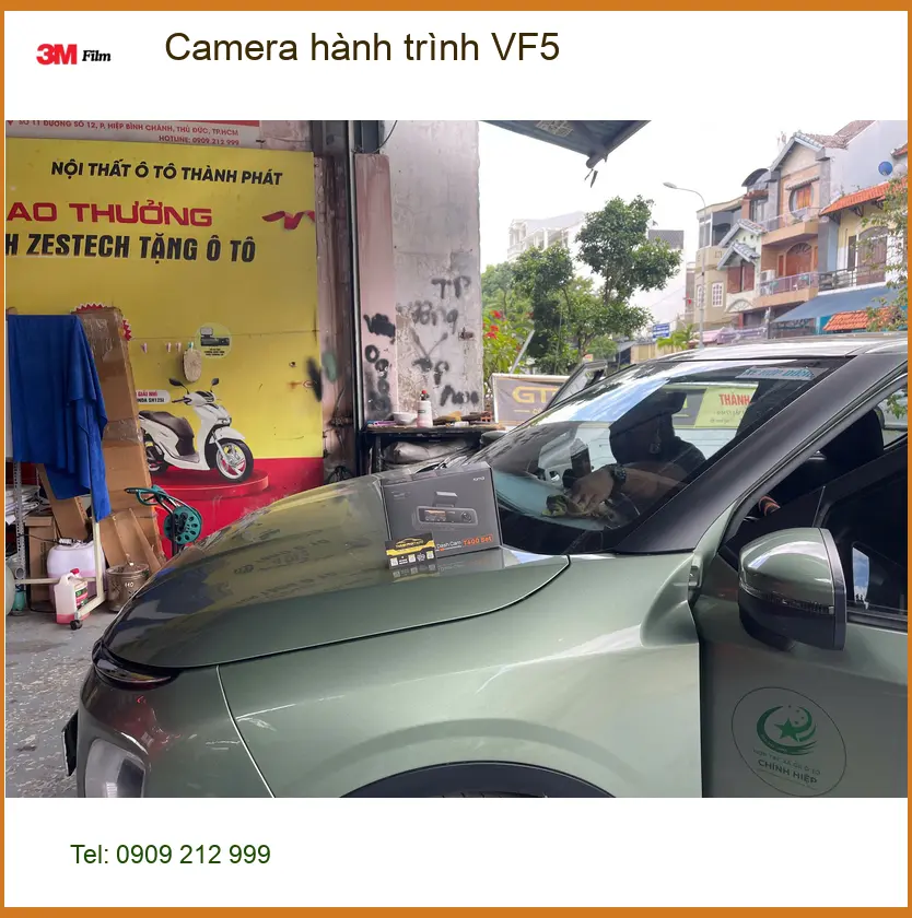 Anh Long lắp Camera hành trình VF5 tại Quận 9 để an tâm lái xe ảnh thực tế 2