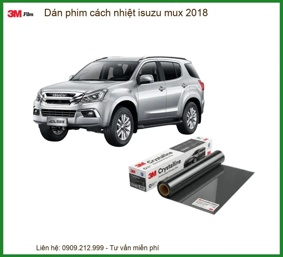 Dán Phim Cách Nhiệt Isuzu Mu-X 2018 - Trung Tâm Thi Công Chính Hãng TPHCM