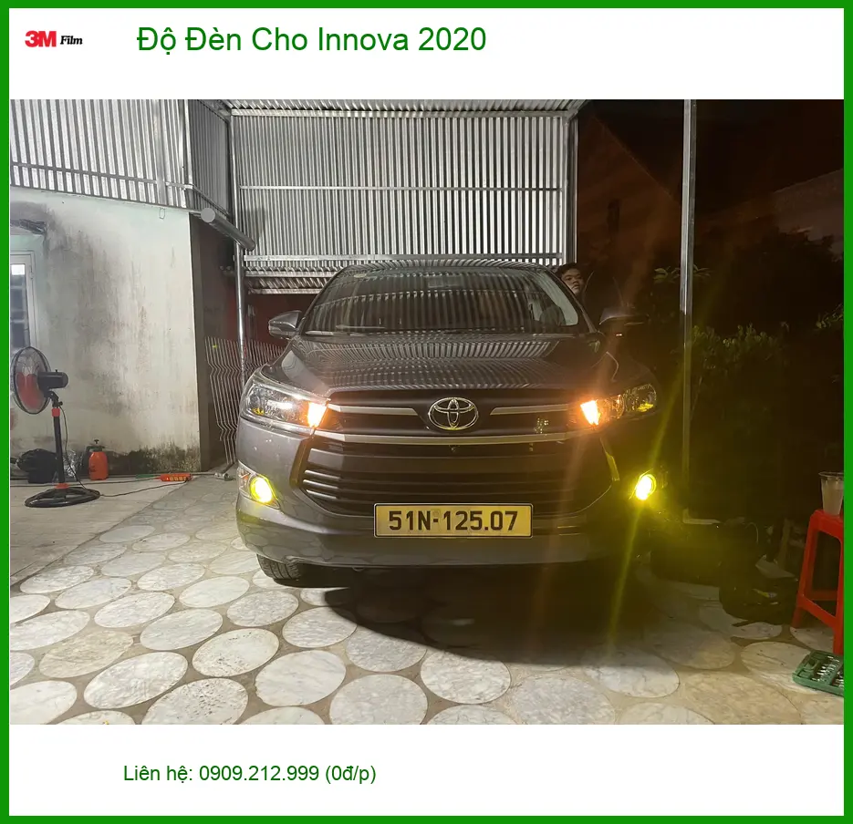 Anh Khang độ đèn Innova 2020 tại Quận 9 để cải thiện tầm nhìn ban đêm ảnh thực tế 5