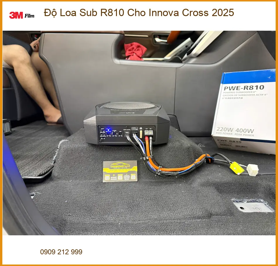 Anh Tùng độ loa Sub R810 cho Innova Cross 2025 nghe nhạc hay hơn ở Quận 12 ảnh thực tế 2