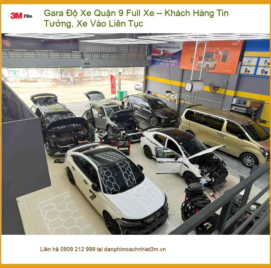 Anh Trường độ xe Hyundai Santa Fe toàn diện tại Gara Quận 9 theo phong cách riêng ảnh thực tế 3