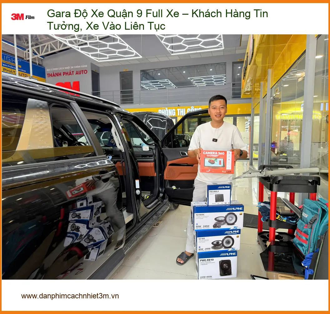 Anh Trường độ xe Hyundai Santa Fe toàn diện tại Gara Quận 9 theo phong cách riêng ảnh thực tế 5