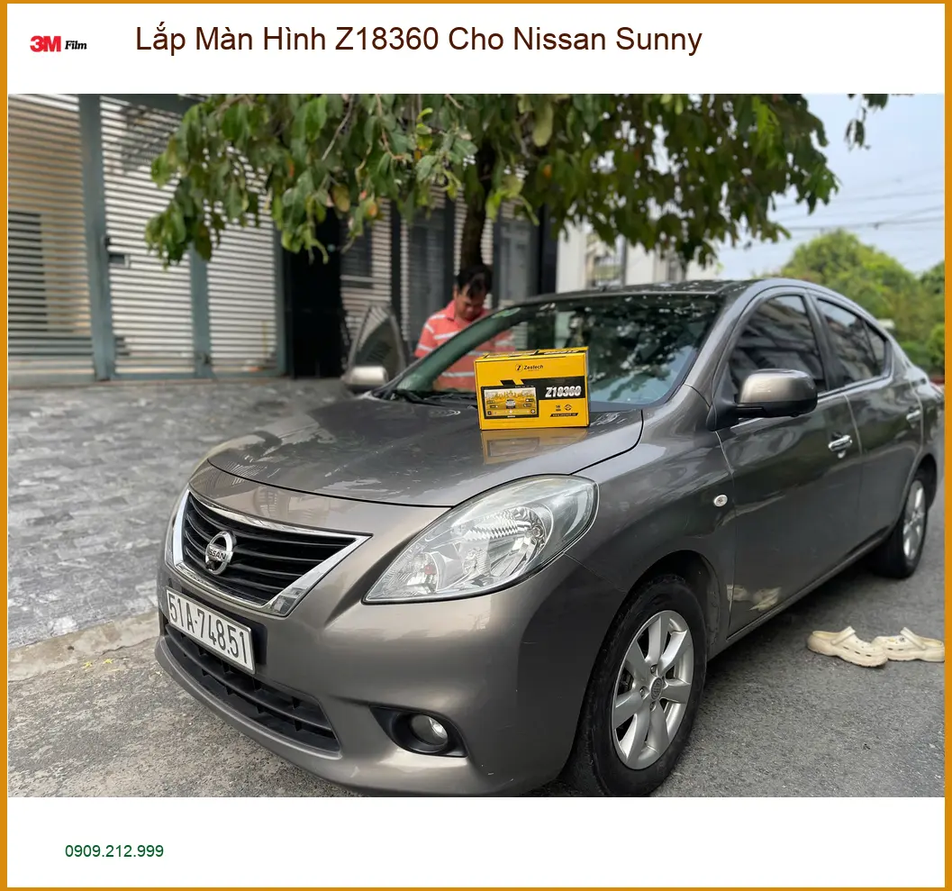 Anh Khải lắp Màn Hình Z18360 Nissan Sunny tại Quận 9 để nâng cấp giải trí