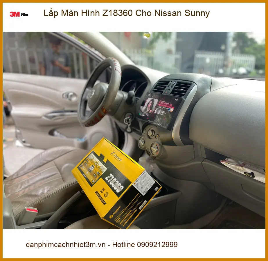Anh Khải lắp Màn Hình Z18360 Nissan Sunny tại Quận 9 để nâng cấp giải trí ảnh thực tế 2