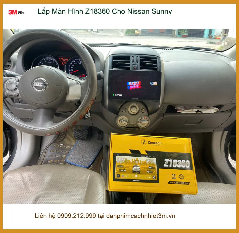 Anh Khải lắp Màn Hình Z18360 Nissan Sunny tại Quận 9 để nâng cấp giải trí ảnh thực tế 3