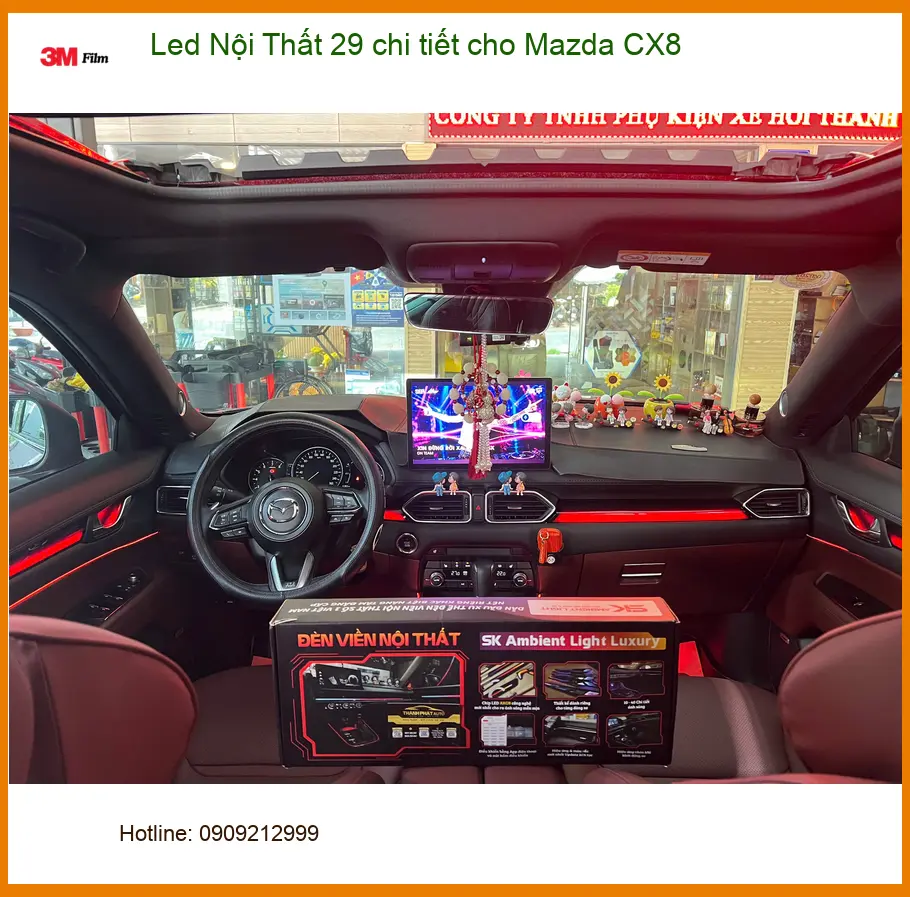 Anh Dũng độ Led Nội Thất 29 chi tiết cho Mazda CX8 tại Thủ Đức ảnh thực tế 4