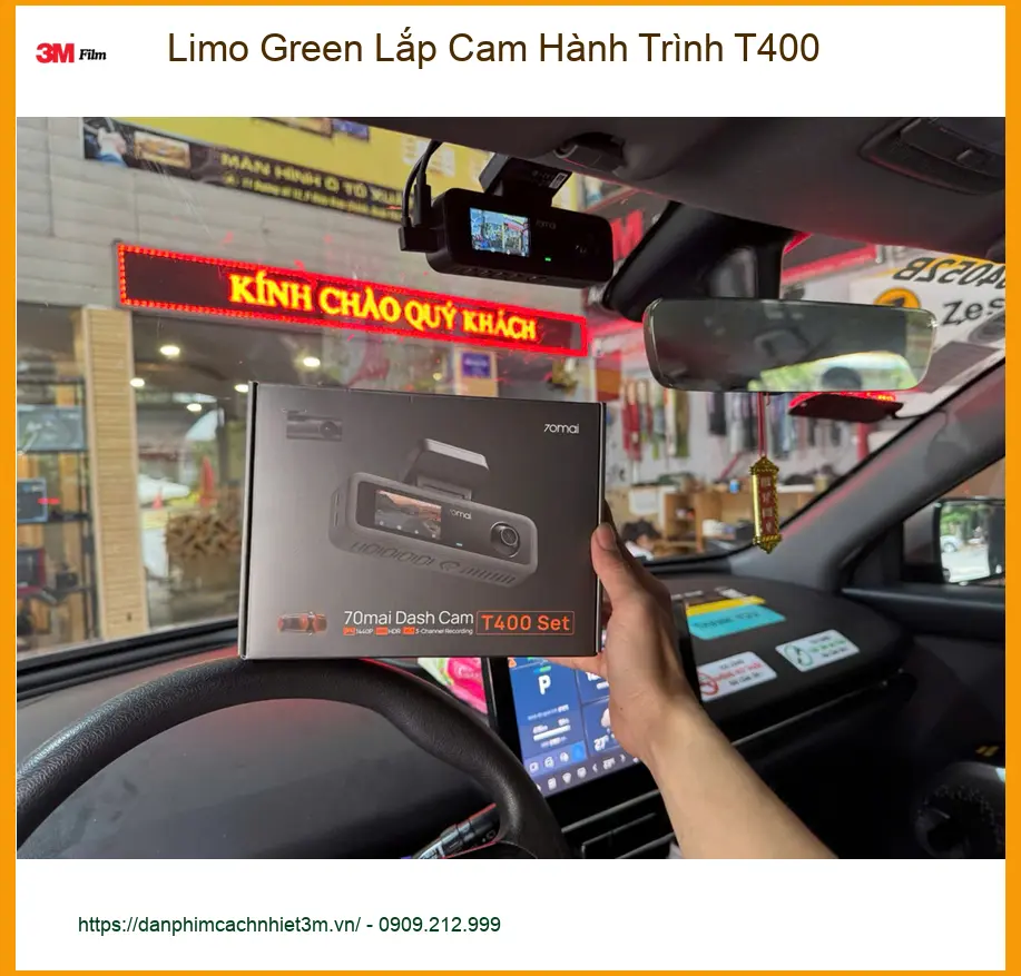 Anh Quang Limo Green Lắp Cam Hành Trình T400 tại Quận Thủ Đức an tâm di chuyển ảnh thực tế 2