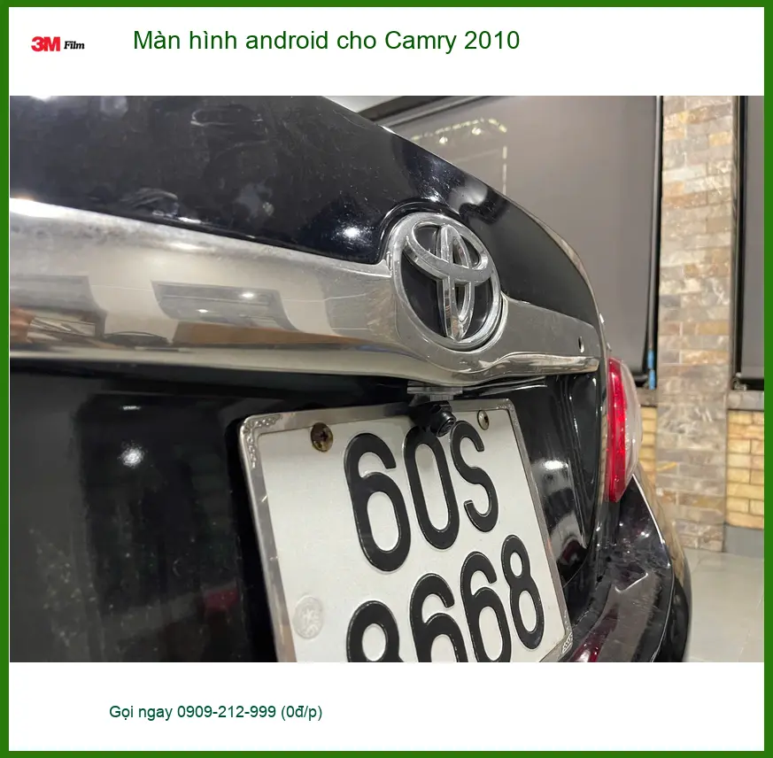 Anh Tấn lắp màn hình Android cho Camry 2010 tại Quận 9 vì màn zin cũ, thiếu tính năng ảnh thực tế 4