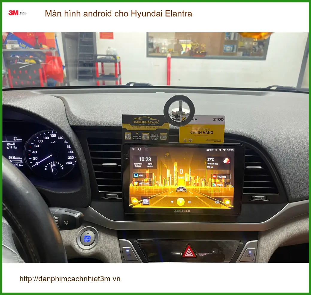 Anh Quang nâng cấp màn hình Android Hyundai Elantra tại Quận 12 tiện nghi hơn ảnh thực tế 2
