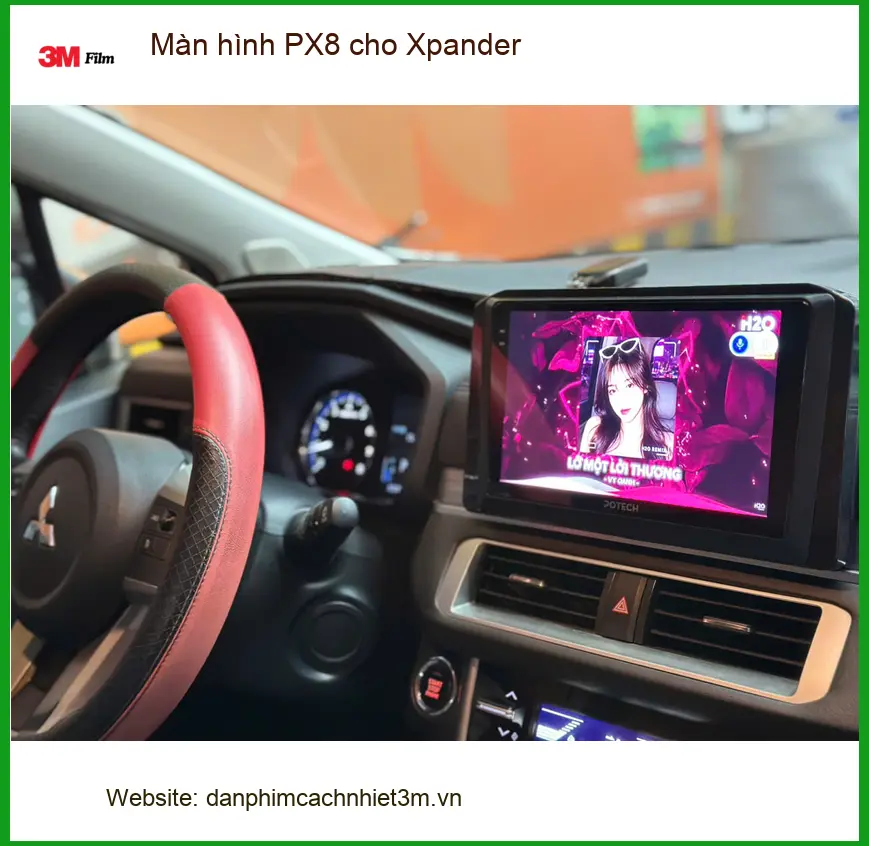 Anh Khải lắp Màn hình PX8 cho Xpander Quận 12 vì màn hình cũ đã mờ, khó nhìn đường