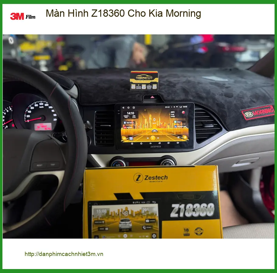 Anh Quang lắp Màn Hình Z18360 cho Kia Morning Quận 9, nâng tầm trải nghiệm ảnh thực tế 3