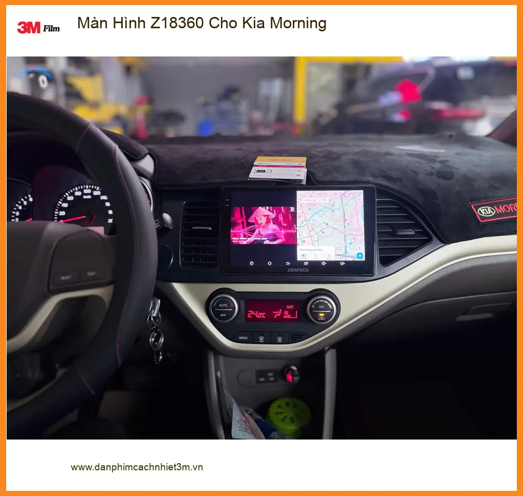 Anh Quang lắp Màn Hình Z18360 cho Kia Morning Quận 9, nâng tầm trải nghiệm ảnh thực tế 4