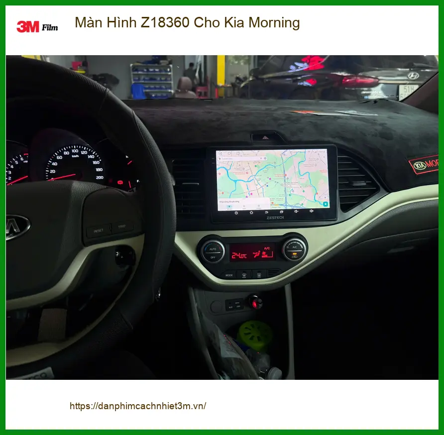Anh Quang lắp Màn Hình Z18360 cho Kia Morning Quận 9, nâng tầm trải nghiệm ảnh thực tế 5
