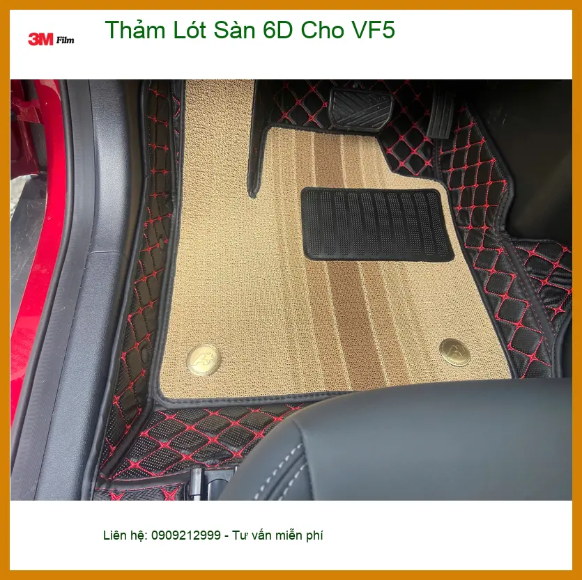 Chị Bích lắp Thảm Lót Sàn 6D VF5 Quận 12 để nội thất sạch, dễ vệ sinh. ảnh thực tế 2