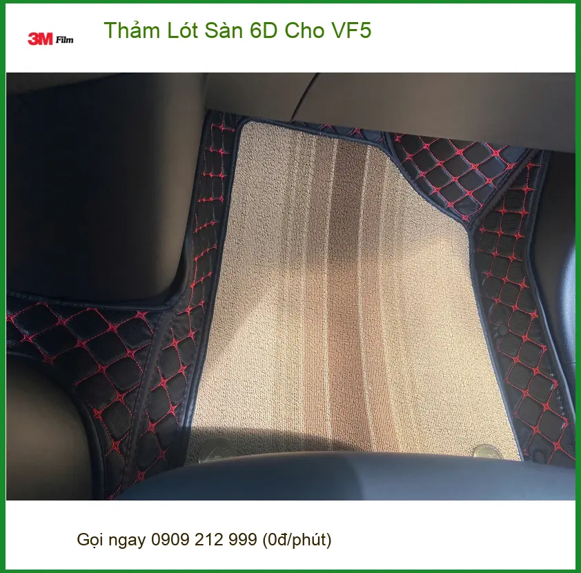 Chị Bích lắp Thảm Lót Sàn 6D VF5 Quận 12 để nội thất sạch, dễ vệ sinh. ảnh thực tế 3