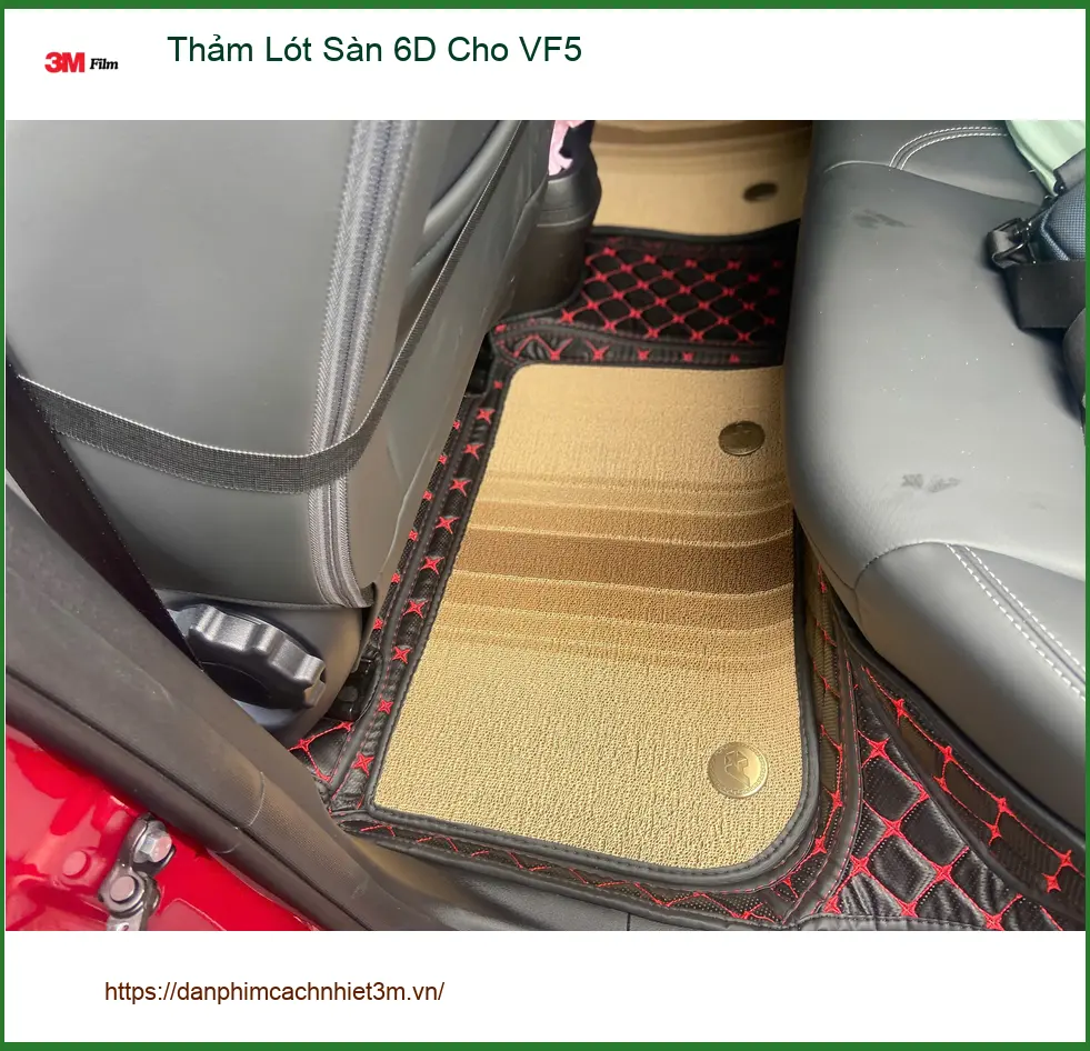 Chị Bích lắp Thảm Lót Sàn 6D VF5 Quận 12 để nội thất sạch, dễ vệ sinh. ảnh thực tế 4