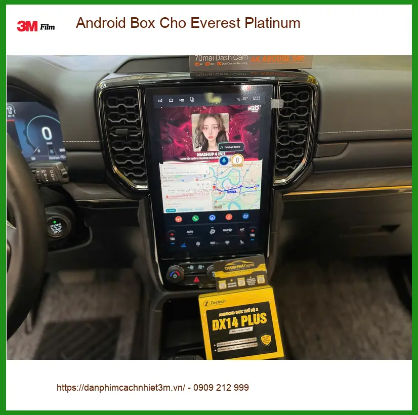 Chú Phước Lắp Android Box Cho Everest Platinum tại Quận 9 để xem YouTube không giật lag ảnh thực tế 2