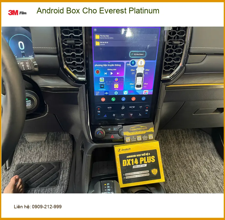 Chú Phước Lắp Android Box Cho Everest Platinum tại Quận 9 để xem YouTube không giật lag ảnh thực tế 4