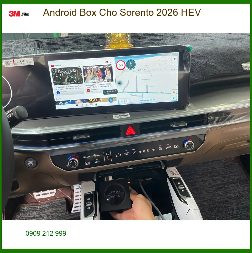 Anh Bảo lắp Android Box cho Sorento 2026 HEV tại Quận 9 để nâng tầm giải trí