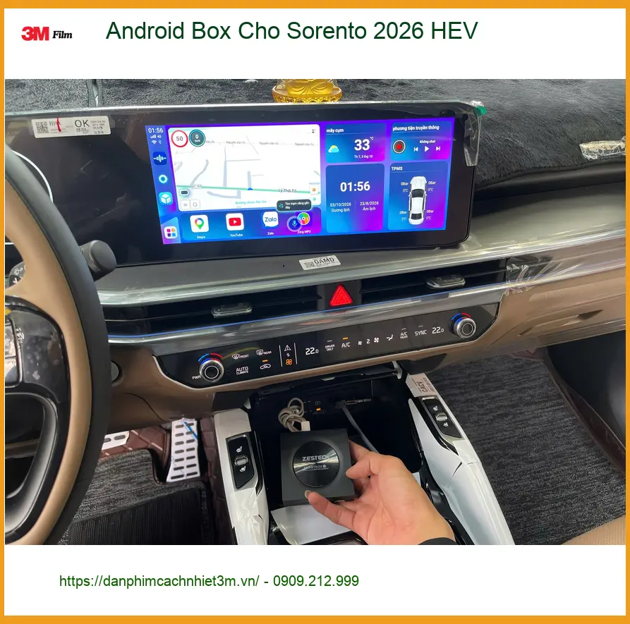 Anh Bảo lắp Android Box cho Sorento 2026 HEV tại Quận 9 để nâng tầm giải trí ảnh thực tế 4