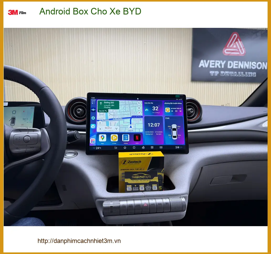 Chị Thảo nâng cấp Android Box cho BYD Atto 3 ở Cần Giờ