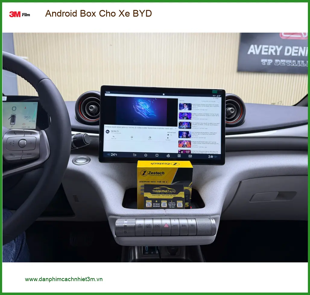 Chị Thảo nâng cấp Android Box cho BYD Atto 3 ở Cần Giờ ảnh thực tế 2