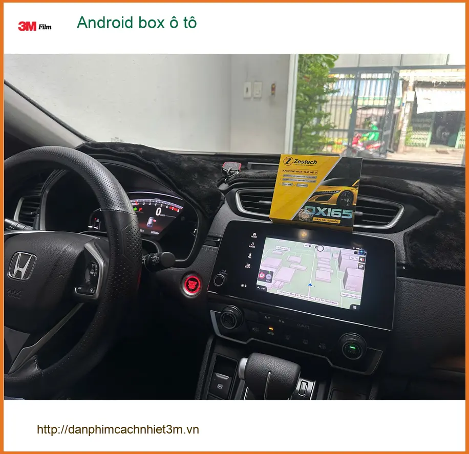 Chị Thảo lắp Android box ô tô cho Honda CRV tại Quận 3 để xem giải trí tiện lợi ảnh thực tế 3