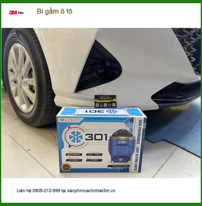Chú Quang độ bi gầm ô tô cho Hyundai Accent tại Quận Tân Phú vì đèn zin kém sáng