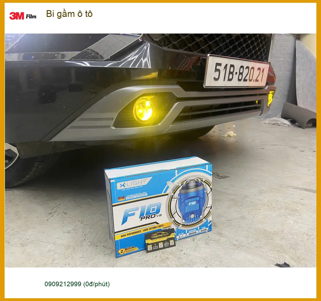 Anh Vinh lắp bi gầm ô tô Honda HR-V tại Quận Gò Vấp tăng cường ánh sáng ảnh thực tế 3