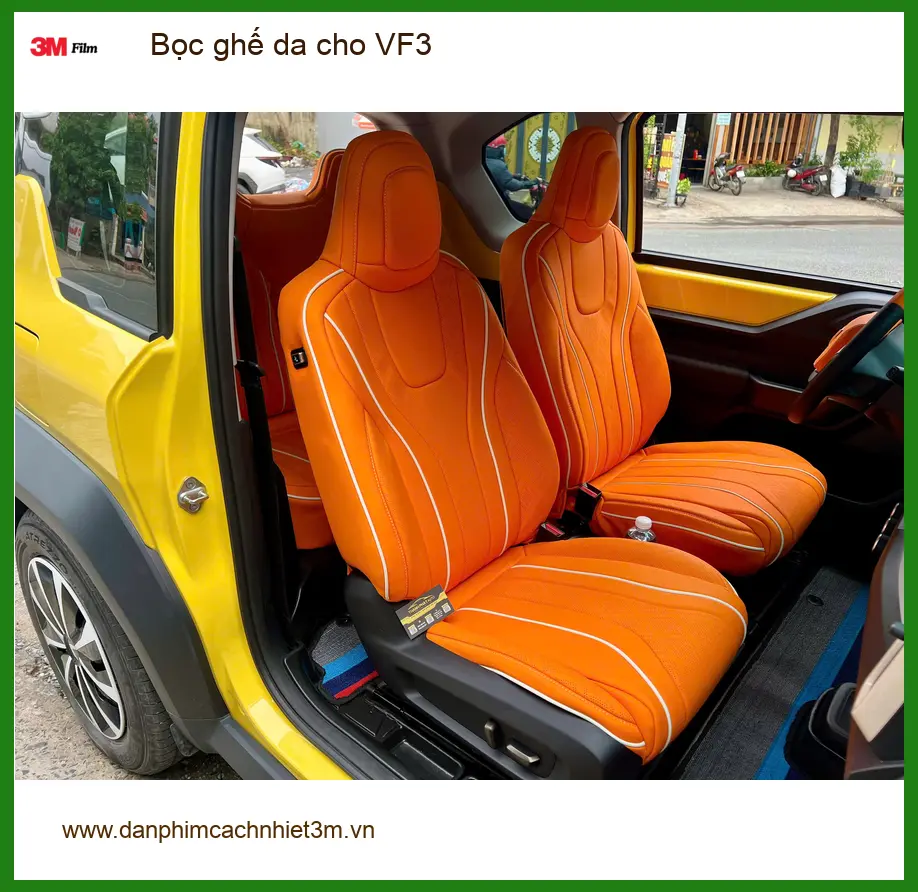 Anh Tùng bọc ghế da cho VinFast VF3 tại Quận 3 vì muốn nội thất sang trọng hơn ảnh thực tế 3