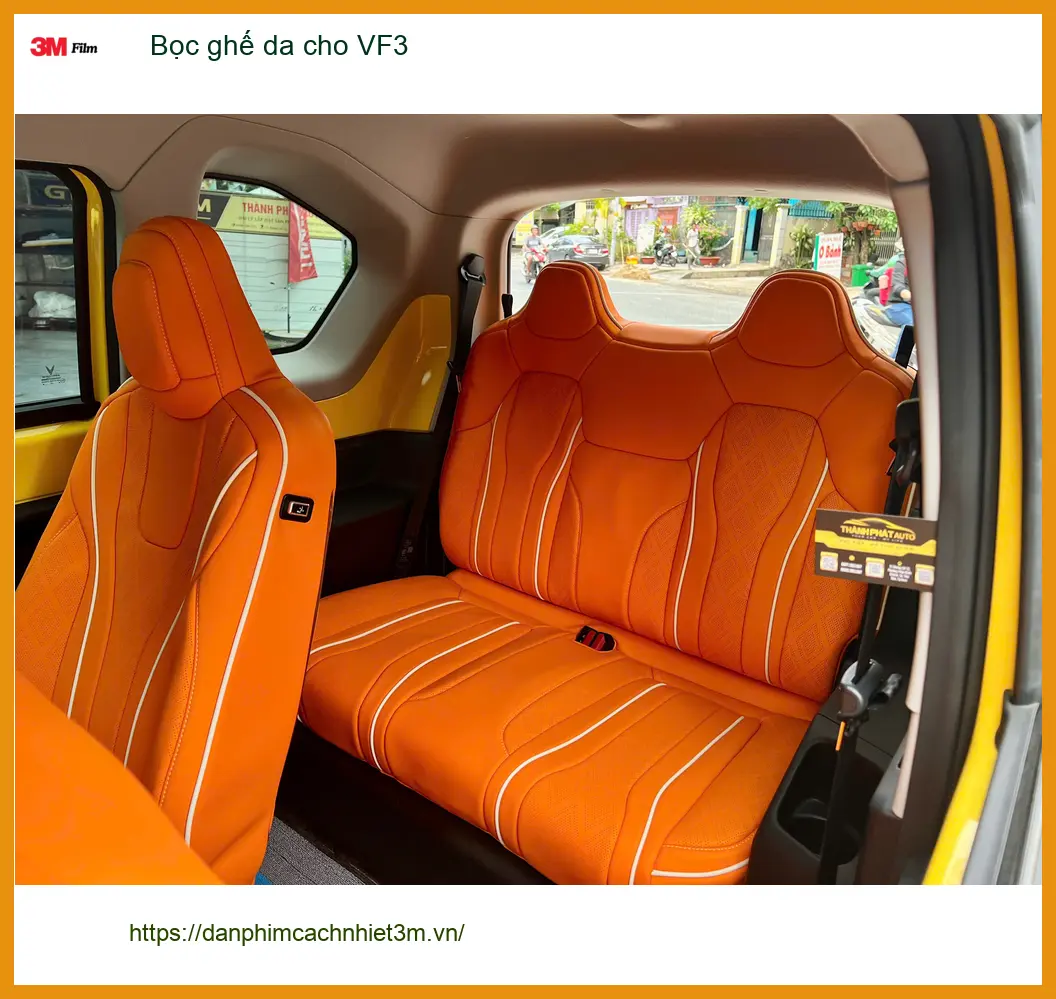 Anh Tùng bọc ghế da cho VinFast VF3 tại Quận 3 vì muốn nội thất sang trọng hơn ảnh thực tế 4