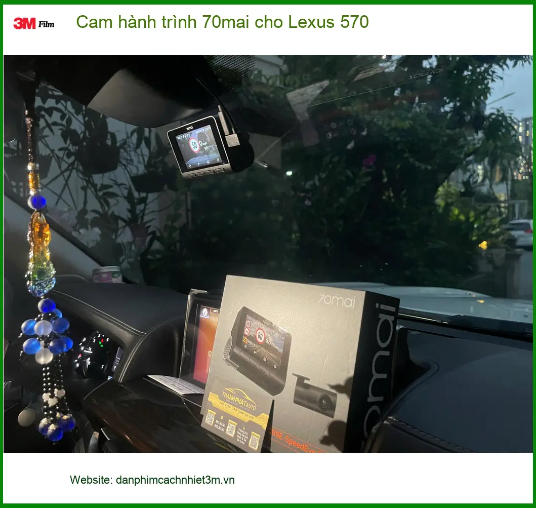 Anh Duy lắp cam hành trình 70mai cho Lexus 570 tại Quận 9 để an tâm hơn khi di chuyển ảnh thực tế 2