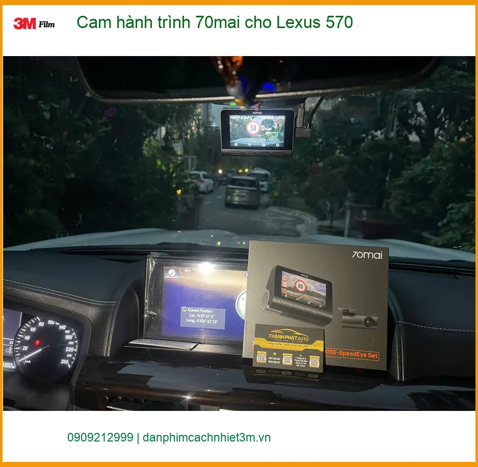 Anh Duy lắp cam hành trình 70mai cho Lexus 570 tại Quận 9 để an tâm hơn khi di chuyển ảnh thực tế 3