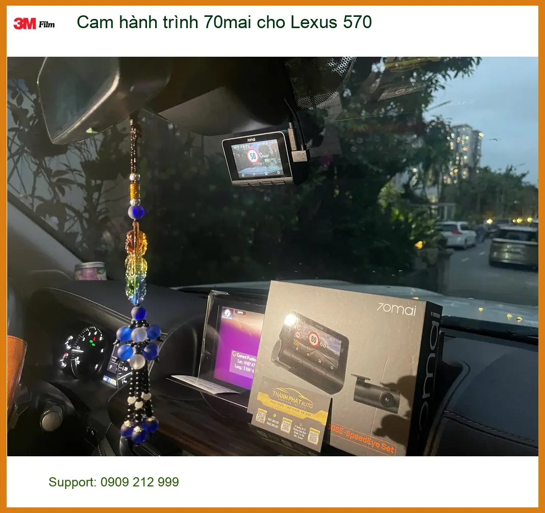 Anh Duy lắp cam hành trình 70mai cho Lexus 570 tại Quận 9 để an tâm hơn khi di chuyển ảnh thực tế 4