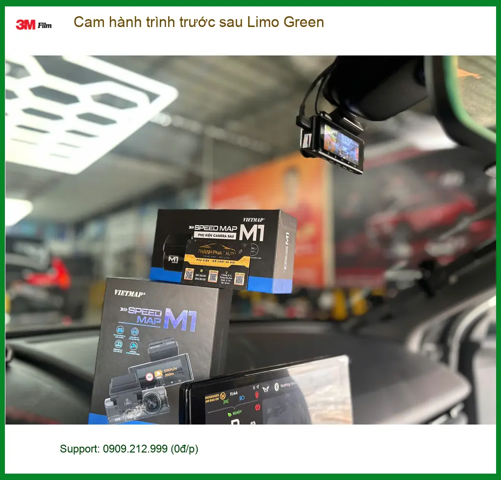 Anh Lâm gắn Cam hành trình trước sau Limo Green tại Gò Vấp cho Honda HR-V ảnh thực tế 4
