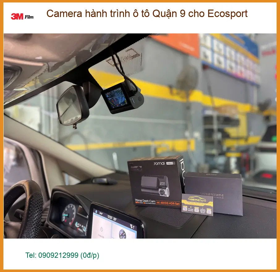 Anh Duy lắp camera hành trình ô tô Ford Ecosport tại Quận 9 để yên tâm di chuyển ảnh thực tế 2